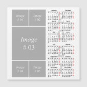 Creëer uw eigen 2021 kalender Magnetische kaart (Voorkant)