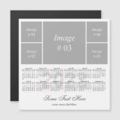 Creëer uw eigen 2022 kalender Magnetische kaart (Voorkant / Achterkant)