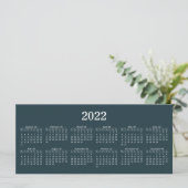 Creëer uw eigen 2022-kalenderflatkaart (Staand voorkant)