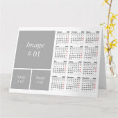 Creëer uw eigen 2022-kalenderkaart kaart (Gele Bloem)