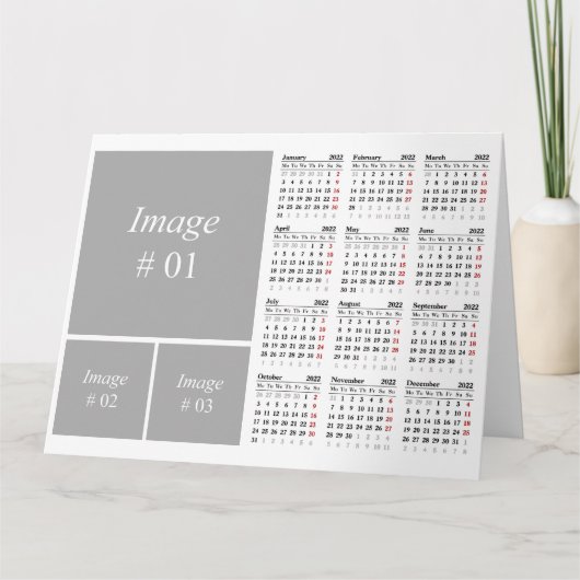 Creëer uw eigen 2022-kalenderkaart kaart (Voorkant)