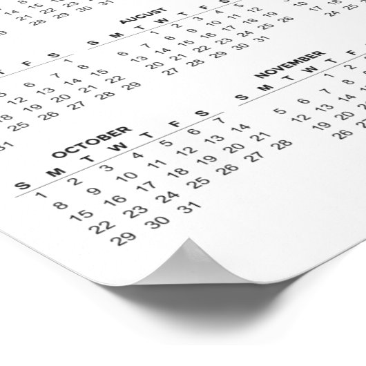 Creëer Uw eigen 2023-bedrijfkalender | POSTER (Hoek)