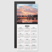 Creëer uw eigen 2024 Foto Magnetische Kalender Kaa (Voorkant / Achterkant)