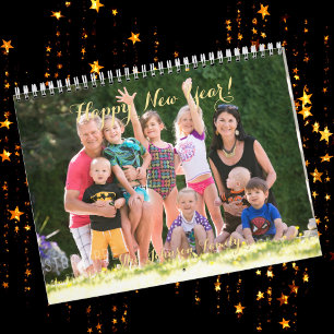 Creëer Uw Eigen 2025 Familie Baby Huisdier Trouwfo Kalender