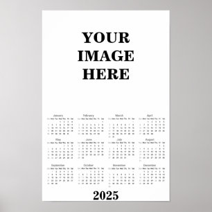 Creëer uw eigen 2025 kalender poster