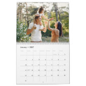 creëer uw eigen 2025 Simple Custom Photo Collage Kalender (Jan 2027)