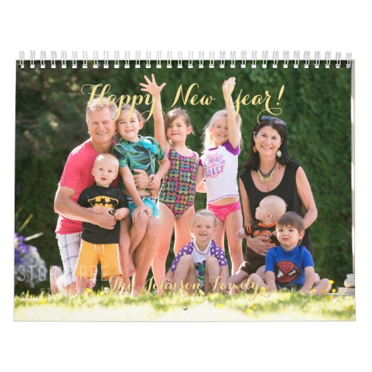 Creëer Uw Eigen 2026 Familie Baby Huisdier Trouwfo Kalender (Hoes)