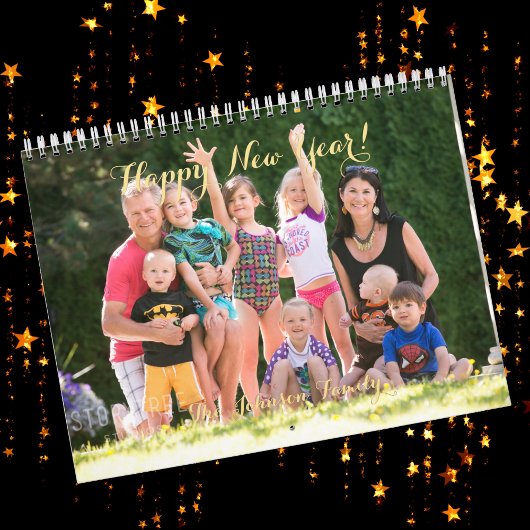 Creëer Uw Eigen 2026 Familie Baby Huisdier Trouwfo Kalender