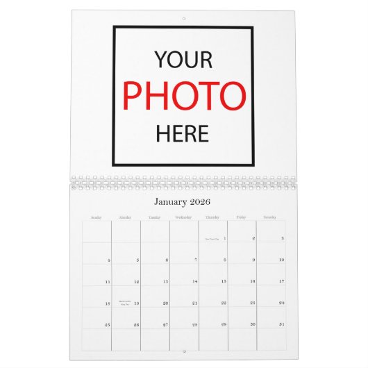 Creëer Uw Eigen 2026 Foto Gepersonaliseerd / Custo Kalender (Jan 2026)