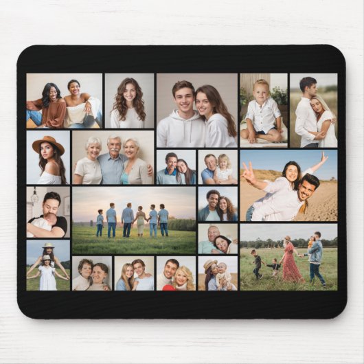 Creëer uw eigen 20 foto collage Muismat (Voorkant)