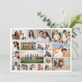 Creëer Uw eigen 20 Fotocollage Groet Kaart (Staand voorkant)