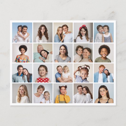 Creëer uw eigen 20 fotocollage papier blad/flyer flyer (Voorkant)