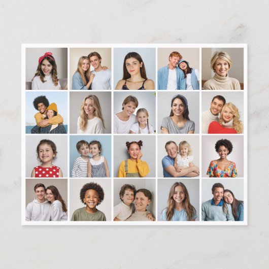 Creëer uw eigen 20 fotocollage papier blad/flyer flyer (Voorkant)