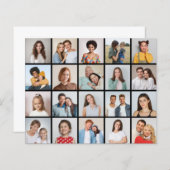 Creëer Uw eigen 20 fotocollage papier blad/Kaart (Voorkant / Achterkant)