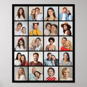 Creëer Uw eigen 20 Fotocollage Poster