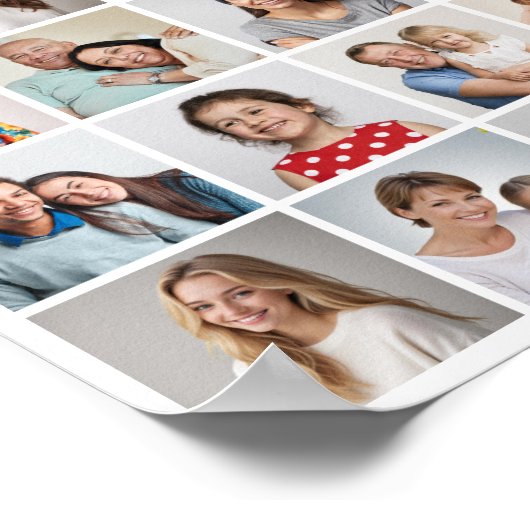 Creëer Uw eigen 20 Fotocollage Poster (Hoek)
