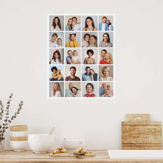 Creëer Uw eigen 20 Fotocollage Poster (Keuken)