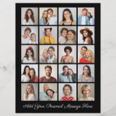 Creëer Uw eigen 20 fotocollage Uw groet toevoegen Flyer (Voorkant)