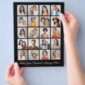 Creëer Uw eigen 20 fotocollage Uw groet toevoegen Flyer (Hand)