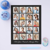 Creëer Uw eigen 20 fotocollage Uw groet toevoegen Flyer (Enkel)