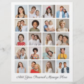 Creëer Uw eigen 20 fotocollage Uw groet toevoegen Flyer (Voorkant)