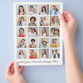 Creëer Uw eigen 20 fotocollage Uw groet toevoegen Flyer (Hand)