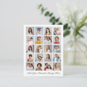 Creëer Uw eigen 20 fotocollage Uw groet toevoegen Kaart (Staand voorkant)