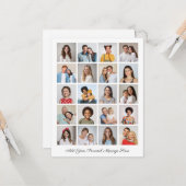 Creëer Uw eigen 20 fotocollage Uw groet toevoegen Kaart (Voorkant / Achterkant in situ)