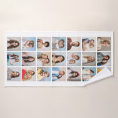 Creëer Uw eigen 21 bewerkbare kleur voor fotocolla Badhanddoek (Badhanddoek)