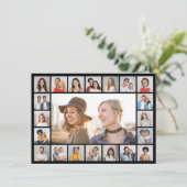 Creëer Uw eigen 21 bewerkbare kleur voor fotocolla Feestdagenkaart (Staand voorkant)