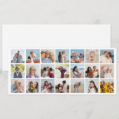 Creëer Uw eigen 21 bewerkbare kleur voor fotocolla Kaart (Voorkant / Achterkant)