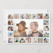 Creëer Uw eigen 21 bewerkbare kleur voor fotocolla Notitiekaartje (Voorkant)