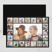 Creëer Uw eigen 21 bewerkbare kleur voor fotocolla Notitiekaartje (Voorkant / Achterkant)