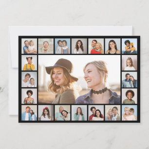 Creëer Uw eigen 21 bewerkbare kleur voor fotocolla Notitiekaartje