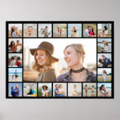 Creëer Uw eigen 21 bewerkbare kleur voor fotocolla Poster (Voorkant)