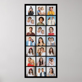 Creëer Uw eigen 21 bewerkbare kleur voor fotocolla Poster