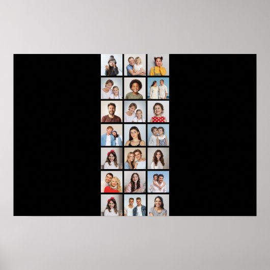 Creëer Uw eigen 21 bewerkbare kleur voor fotocolla Poster (Voorkant)