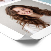 Creëer Uw eigen 21 bewerkbare kleur voor fotocolla Poster (Hoek)