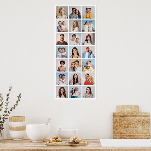 Creëer Uw eigen 21 bewerkbare kleur voor fotocolla Poster (Keuken)