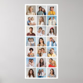 Creëer Uw eigen 21 bewerkbare kleur voor fotocolla Poster (Voorkant)