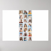 Creëer Uw eigen 21 bewerkbare kleur voor fotocolla Poster (Voorkant)