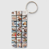 Creëer Uw eigen 21 bewerkbare kleur voor fotocolla Sleutelhanger (Achterkant)