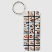 Creëer Uw eigen 21 bewerkbare kleur voor fotocolla Sleutelhanger (Voorkant)