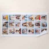 Creëer Uw eigen 21 bewerkbare kleur voor fotocolla Strandlaken (Voorkant)