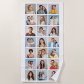 Creëer Uw eigen 21 bewerkbare kleur voor fotocolla Strandlaken (Voorkant)