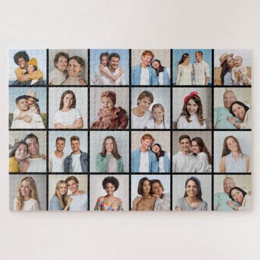 Creëer Uw eigen 24 bewerkbare kleuren voor fotocol Legpuzzel (Horizontaal)
