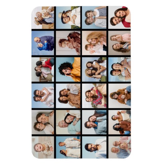 Creëer Uw eigen 24 bewerkbare kleuren voor fotocol Magneet (Verticaal)