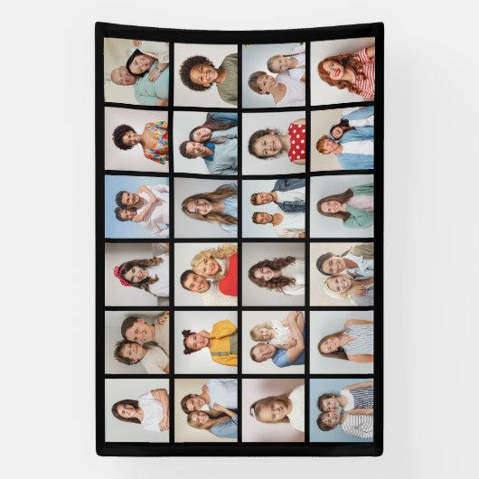 Creëer Uw eigen 24 bewerkbare kleuren voor fotocol Spandoek (Verticaal)