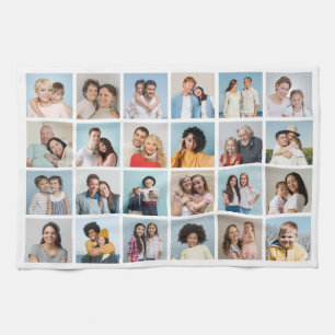 Creëer Uw eigen 24 bewerkbare kleuren voor fotocol Theedoek