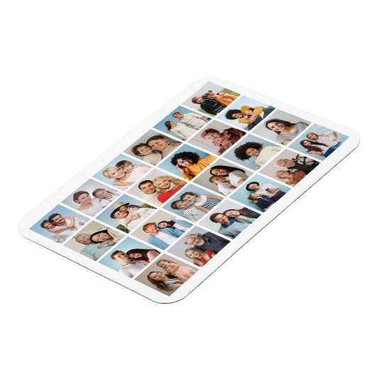 Creëer Uw eigen 24 Fotocollage Flexibel Magneet (Linkerzijde)